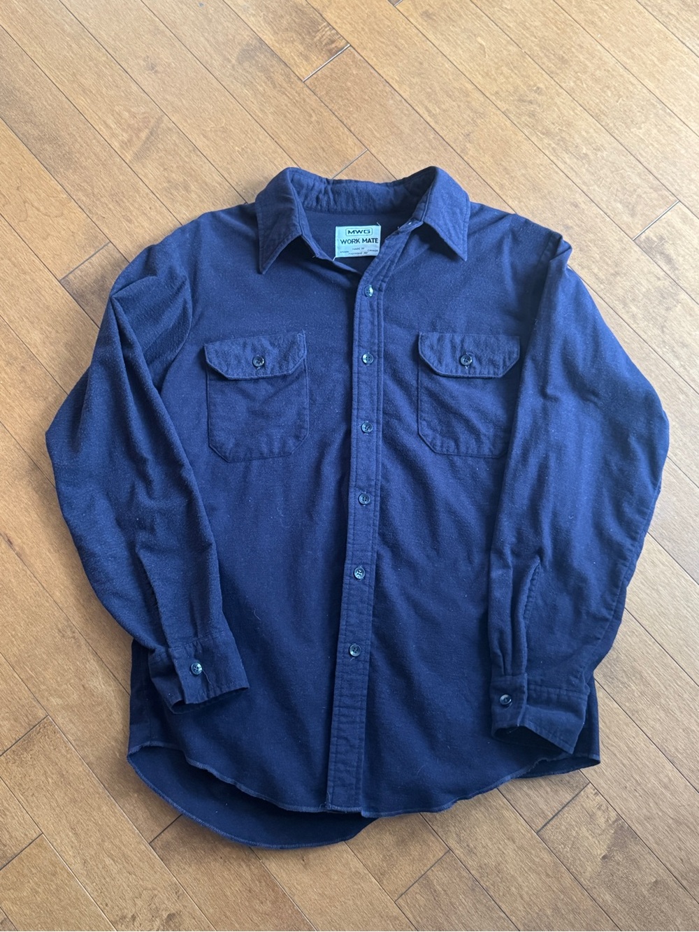 Vintage 70s/80s MWG Work Mate Flannel Work Shirt - Men’s Large